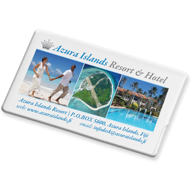 White Mint Container Credit Card Shape