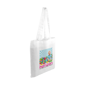 White Kingsbridge 5oz Cotton Tote Bag