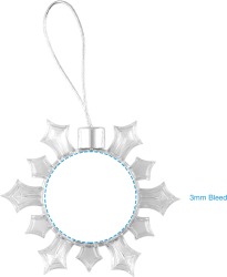 Snowflake Ornament in Clear