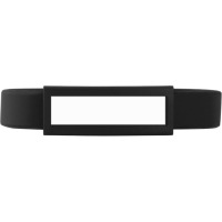Domed Silicone Wristband in Black