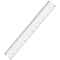 30cm Ruler in White