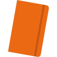 Coloured Banbury A6 Notebook in Orange